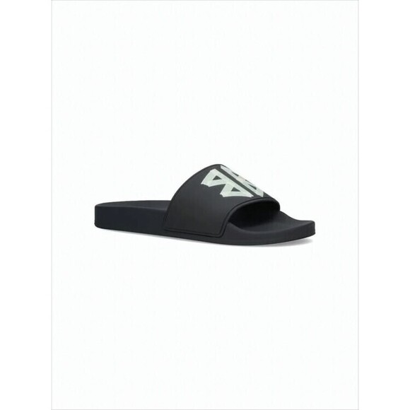Balenciaga Geometric Logo Black Slide Sandal With Minimalist Aesthetic - NWT main image 5